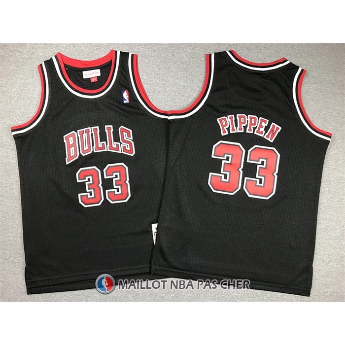 Maillot Enfant Chicago Bulls Scottie Pippen NO 33 Mitchell & Ness 1997-98 Noir